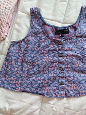 Womens VANS crop Tank Top
